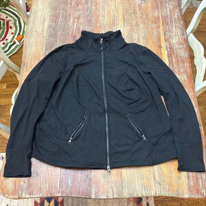 Zella Women's Black Full Zip Active Jacket 3X